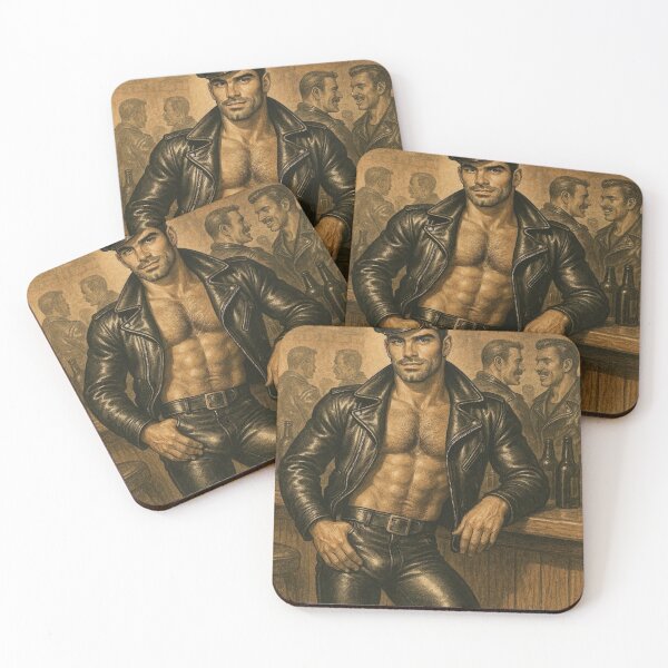 Item preview, 1940s Vintage Gay Leather Tom of Finland Tribute Berlin Daddy German Pride Graphic Design designed and sold by ItsAKinkThing.