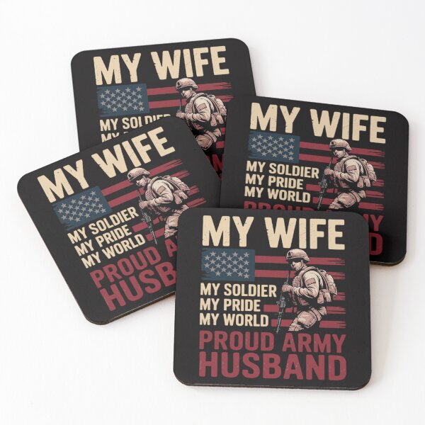 Item preview, My Wife My Soldier Hero - Proud Army Husband Military Spouse designed and sold by berniceschm.