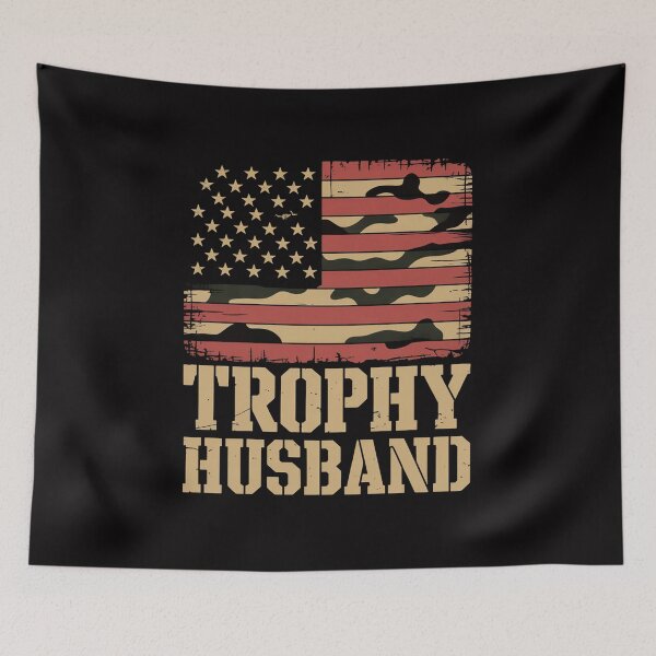 Item preview, Patriotic Husband American Flag Camo Husband Trophy Husband designed and sold by sonlylya.