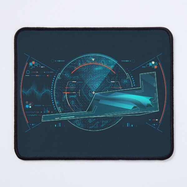 Item preview, modern warfare technology or aerospace engineering, graphic of military aircraft with stealth technology and futuristic radar interface designed and sold by NiamLab.