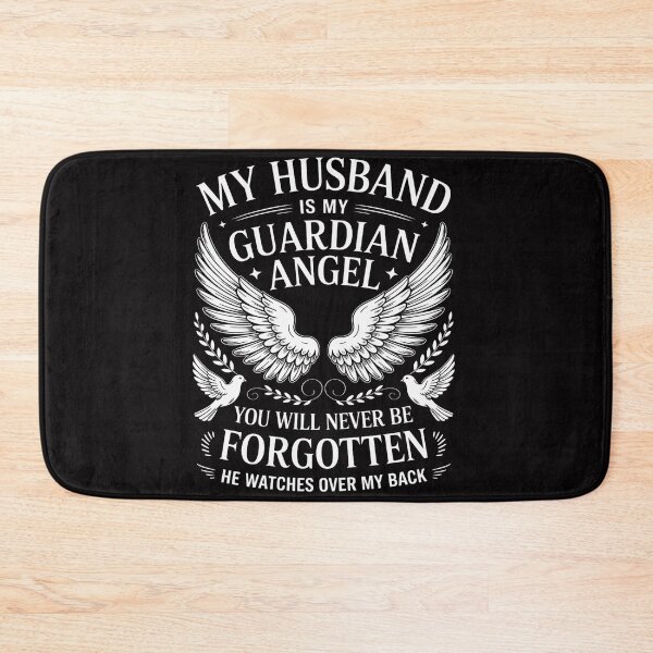 Item preview, My Husband is My Guardian Angel In Heaven Memory Memorial designed and sold by berniceschm.