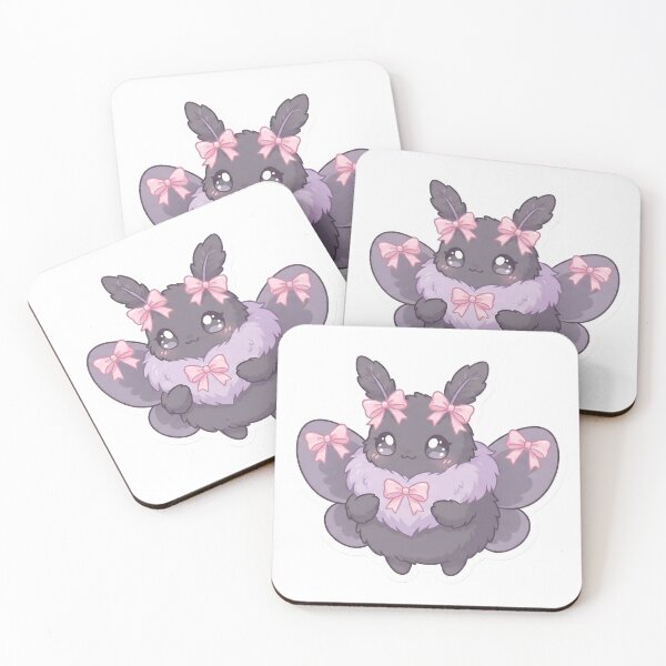 Item preview, Kawaii Coquette Mothman - Cute Fluffy Cryptid with Pink Bows Aesthetic designed and sold by StickyGuys.