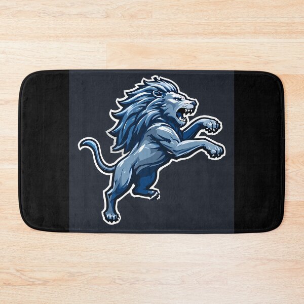 Item preview, Powerful Lions Blues Iconic Sports Helmets Mascots Design  designed and sold by ART ATTACK ZONE.