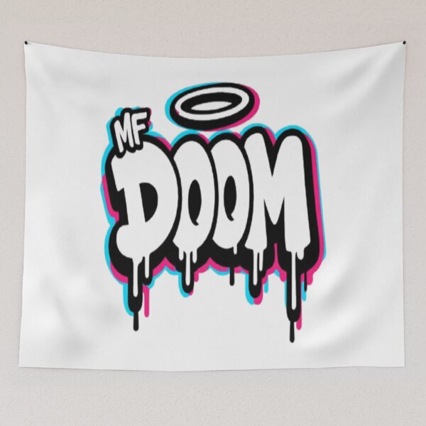 Item preview, MF DOOM Graffiti Throw-up Street Art Tribute T-Shirt designed and sold by ClucasKe12.