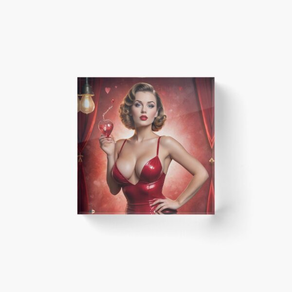 Item preview, Elegant 1940s Valentine Silhouette – Classic Mid-Century Romantic Glamour Poster designed and sold by MissSaylor.