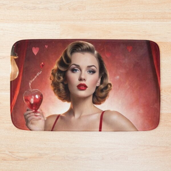 Item preview, Elegant 1940s Valentine Silhouette – Classic Mid-Century Romantic Glamour Poster designed and sold by MissSaylor.