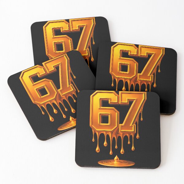 Item preview, Dripping Gold 67 Meme Respect The Drip 67 Golden Aura Energy designed and sold by jayeshainch.