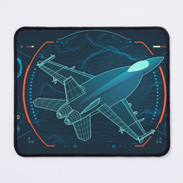 Item preview, military technology, graphic of air fighter with futuristic interface designed and sold by NiamLab.