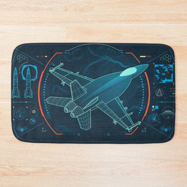 Item preview, military technology, graphic of air fighter with futuristic interface designed and sold by NiamLab.