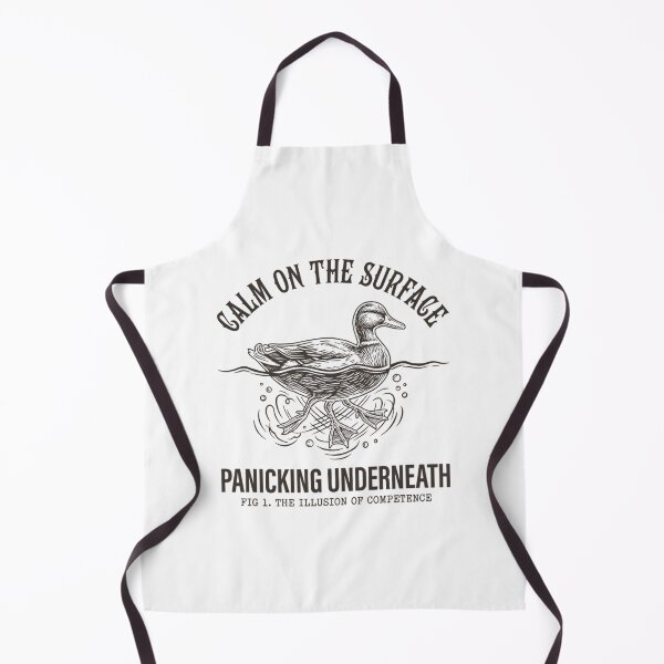 Item preview, Funny Anxiety Duck - Calm On The Surface Panicking Underneath designed and sold by Mason-Pride.