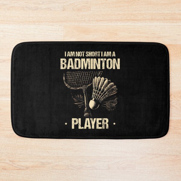 Item preview, I Am Not Short I Am A Badminton Player Racket Shuttlecock designed and sold by caiknelinex.