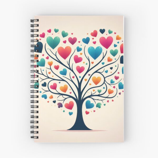 Item preview, Árbol de corazones de San Valentín, mira cómo crece el amor, corazones favoritos, amor, me gusta, hojas azules, rosas y rojas, hoja, difunde el amor. designed and sold by TheTimeTaxi.