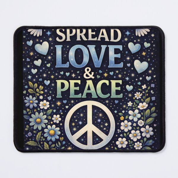 Item preview, Spread Love Not Hate – Peace and Love Quote Dark Aesthetic designed and sold by NomadUSArt.