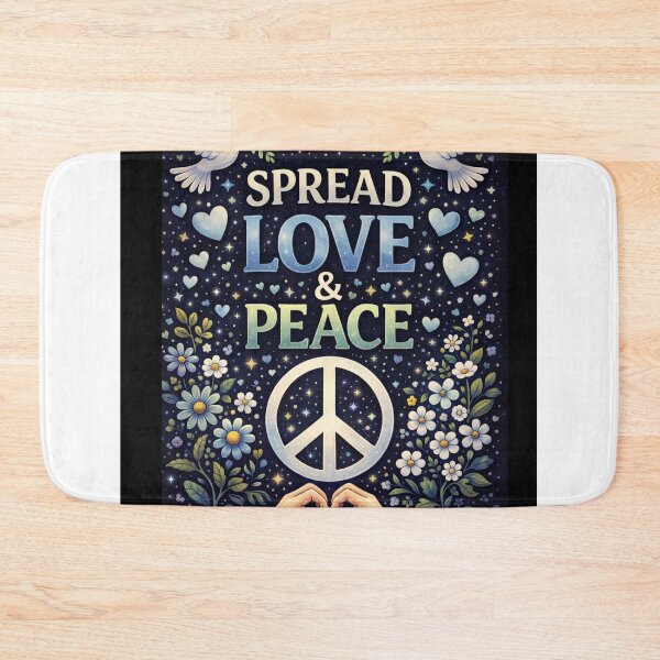 Item preview, Spread Love Not Hate – Peace and Love Quote Dark Aesthetic designed and sold by NomadUSArt.