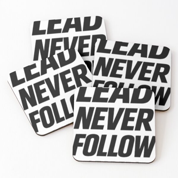 Item preview, Lead Never Follow Leaders Bold Typography Motivational Quote designed and sold by ClucasKe12.