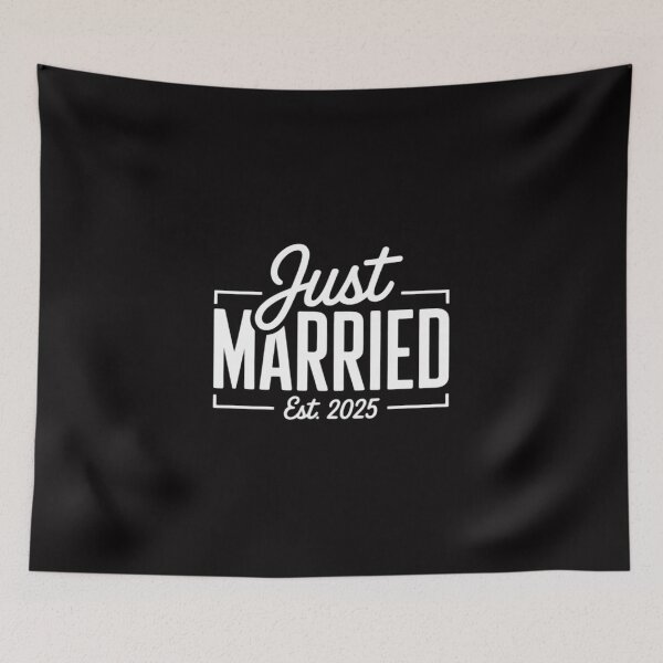 Item preview, Just Married 2025 Honeymoon Wedding Couples Fiancee designed and sold by sonlylya.