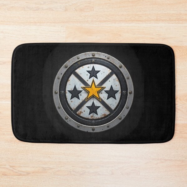 Item preview, Black Yellow Stars Sports Helmets Mascots Design  designed and sold by ART ATTACK ZONE.