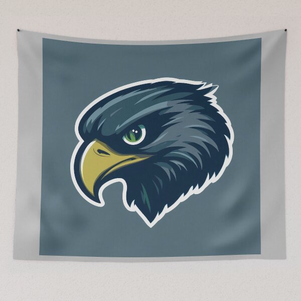 Item preview, Green Birds Eagles Iconic Sports Helmets Mascots Design  designed and sold by ART ATTACK ZONE.