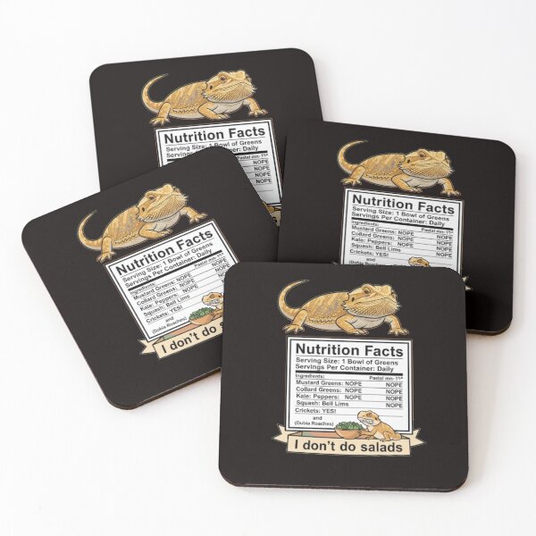 Item preview, Bearded Dragon Nutritional Facts designed and sold by PhansCustoms.