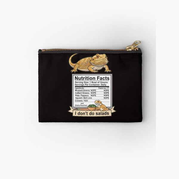Item preview, Bearded Dragon Nutritional Facts designed and sold by PhansCustoms.