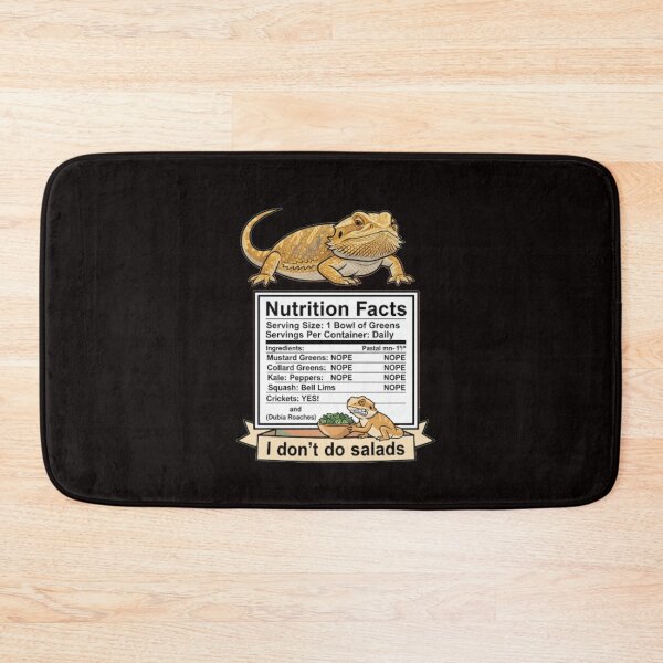 Item preview, Bearded Dragon Nutritional Facts designed and sold by PhansCustoms.