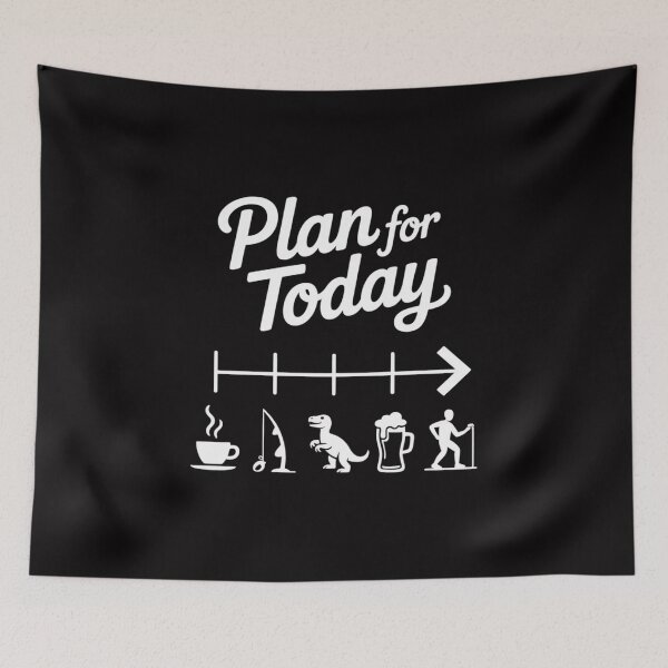 Item preview, Plan For Today Coffee Fishing Beer Sex designed and sold by sonlylya.