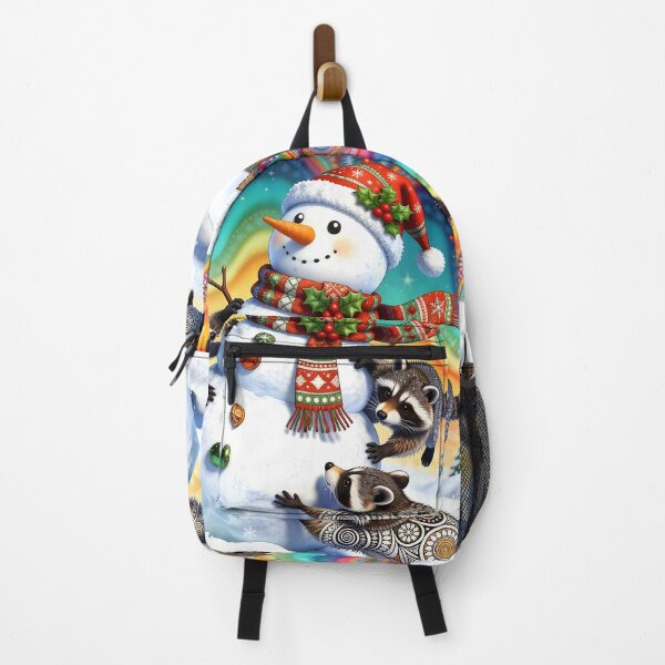 Item preview, Racoons and Snowman Winter Play designed and sold by Sharon Schwalbe.