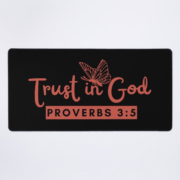 Item preview, Trust in God – Proverbs 3:5 Christian Faith Red Design designed and sold by MoriaStore.