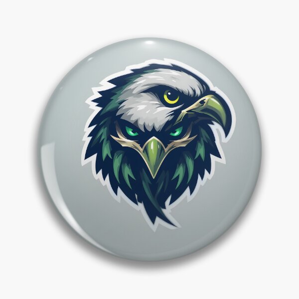 Item preview, Green Art Eagles Iconic Sports Helmets Mascots Design White designed and sold by ART ATTACK ZONE.