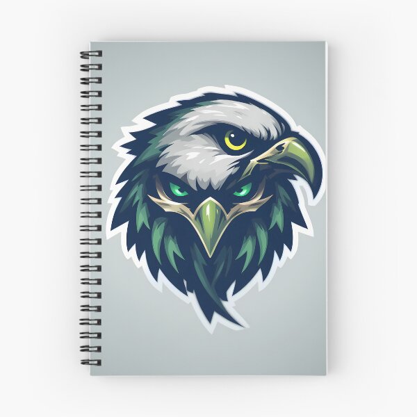 Item preview, Green Art Eagles Iconic Sports Helmets Mascots Design White designed and sold by ART ATTACK ZONE.