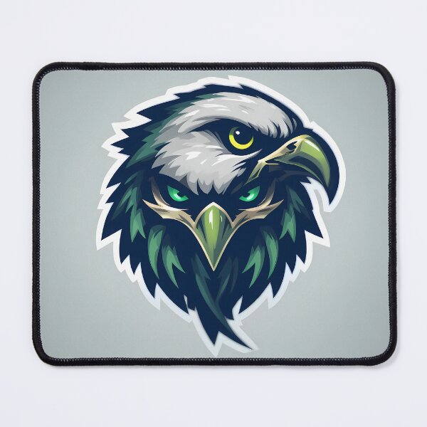 Item preview, Green Art Eagles Iconic Sports Helmets Mascots Design White designed and sold by ART ATTACK ZONE.