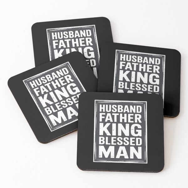 Item preview, Husband Father King Blessed Man Black Pride Dad Gift designed and sold by sonlylya.