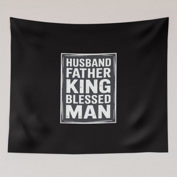 Item preview, Husband Father King Blessed Man Black Pride Dad Gift designed and sold by sonlylya.