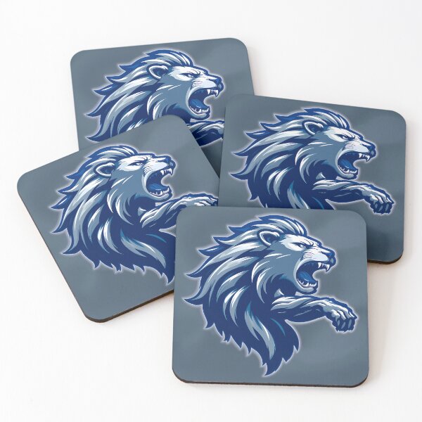 Item preview, Top Lions Blues Iconic Sports Helmets Mascots Design  designed and sold by ART ATTACK ZONE.