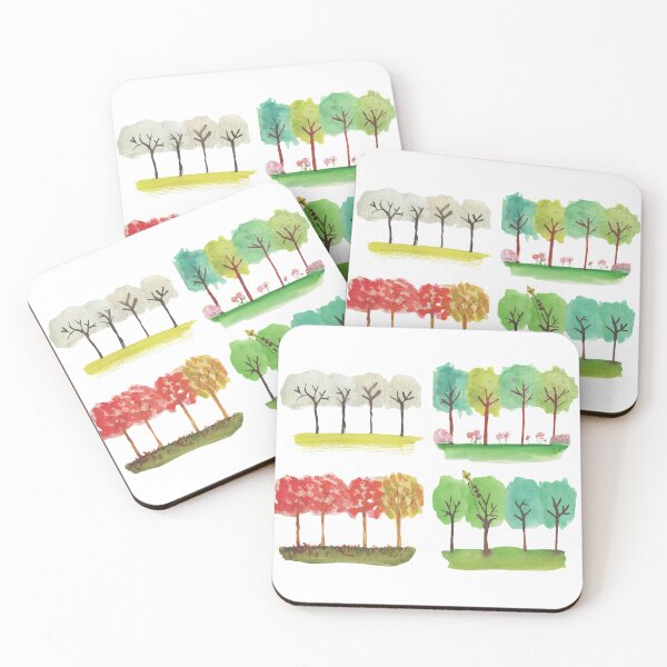 Item preview, 4 seasons 4 trees designed and sold by Doodle Duckie.