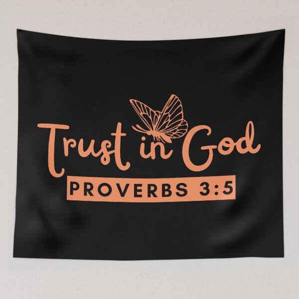 Item preview, Trust in God – Proverbs 3:5 Christian Faith Orange Design  designed and sold by MoriaStore.