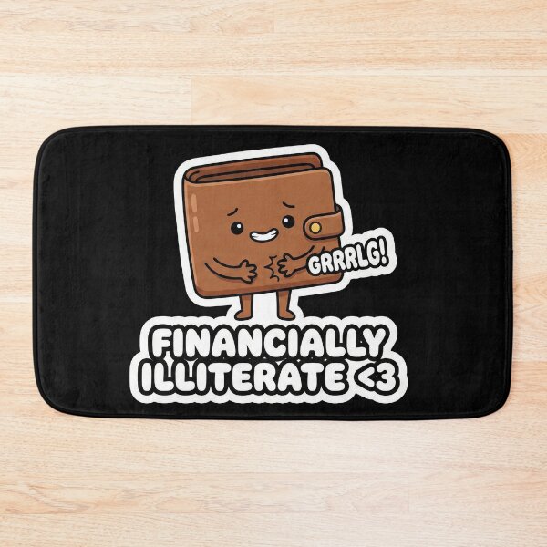 Item preview, Financially Illiterate - Hungry Empty Wallet Sticker designed and sold by Sassy Cult.