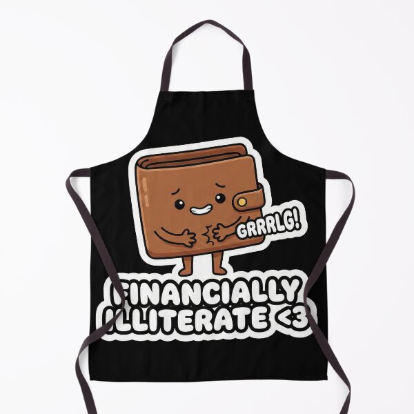 Item preview, Financially Illiterate - Hungry Empty Wallet Sticker designed and sold by Sassy Cult.