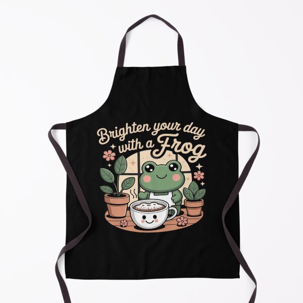 Item preview, Kawaii Frog Latte Art Cottagecore Cafe designed and sold by Libbysharts.