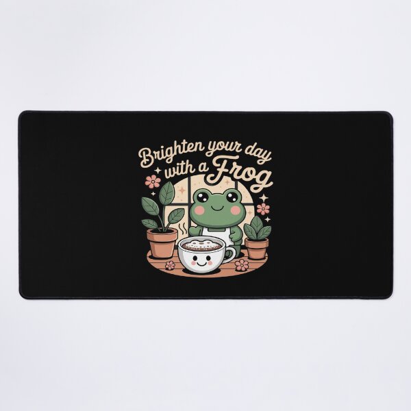Item preview, Kawaii Frog Latte Art Cottagecore Cafe designed and sold by Libbysharts.