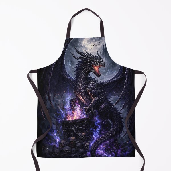 Item preview, Gothic Dragon Fire Altar – Dark Fantasy Mythic Art designed and sold by SoulenCify.