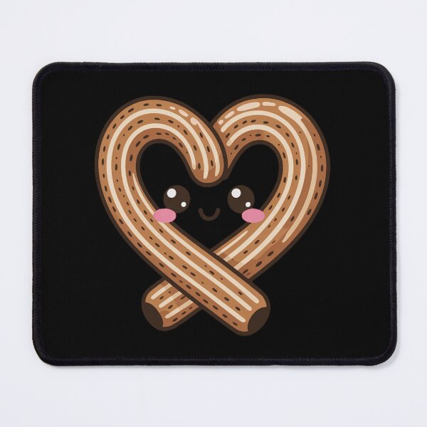 Item preview, Kawaii Heart Shaped Churro with Face Latin Dessert Lover designed and sold by Libbysharts.