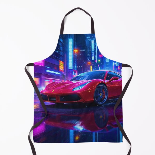 Item preview, Ferrari 488 in Futuristic City – Cinematic Automotive Art designed and sold by FRADEX STORE.