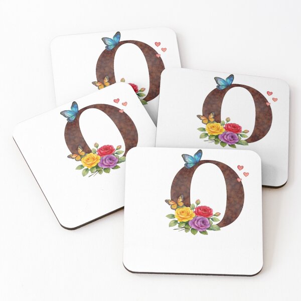 Item preview, Alphabet O with flowers and butterflies designed and sold by Shandiz Design.