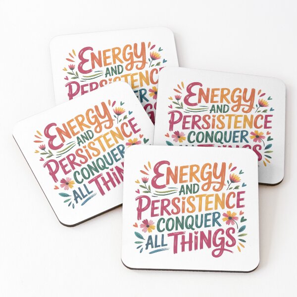 Item preview, Energy and persistence conquer all things designed and sold by nimmitrends.