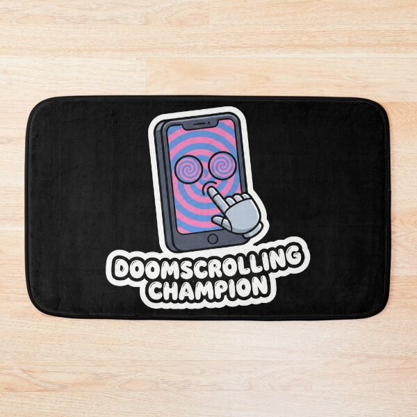 Item preview, Doomscrolling Champion - Hypnotized Phone Sticker designed and sold by Sassy Cult.