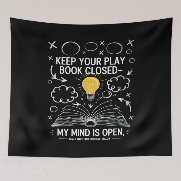 Item preview, Keep Your Playbook Closed Football Humor Graphic designed and sold by Libbysharts.