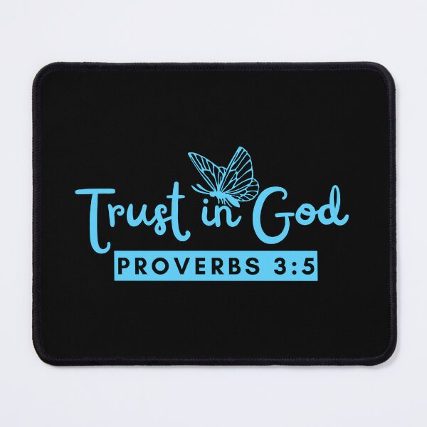 Item preview, Trust in God – Proverbs 3:5 Christian Faith Sky Blue Design designed and sold by MoriaStore.