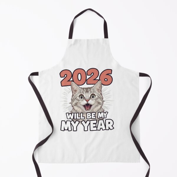 Item preview, 2026 Will Be My Year – Cute Cat Motivation Art designed and sold by Vvmd.
