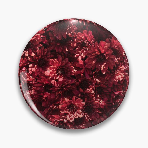 Item preview, Rich Crimson Chrysanthemums Floral Cluster designed and sold by Georgia Mizuleva.